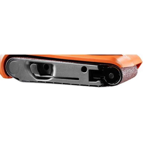 Lijadora de banda de velocidad variable para trabajo pesado RIDGID de 6.5 amperios con tecnología AIRGUARD - R27401