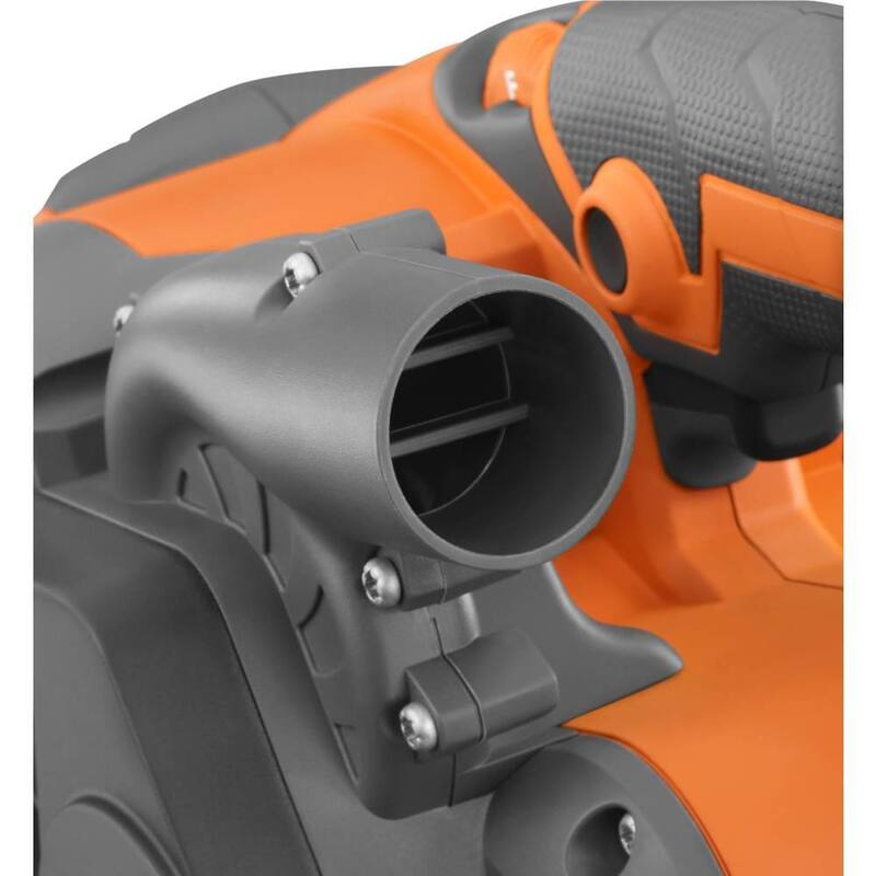 Lijadora de banda de velocidad variable para trabajo pesado RIDGID de 6.5 amperios con tecnología AIRGUARD - R27401