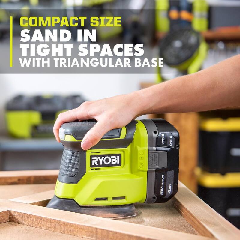 Lijadora de esquinas inalámbrica RYOBI ONE+ 18V (sólo herramienta) - PCL416B