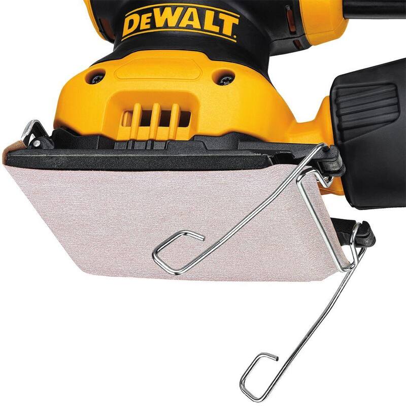 Kit de lijadora de palma de lámina de 1/4 de DEWALT de 2.3 amperios con bolsa de contratista - DWE6411K