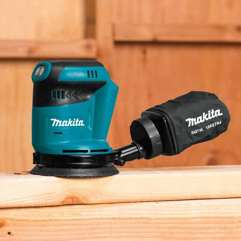 Lijadora orbital aleatoria inalámbrica de 5 pulgadas y velocidad variable Makita 18V LXT de iones de litio (Herramienta solamente) - XOB01Z