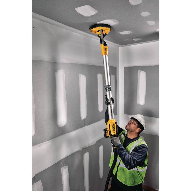Lijadora de paneles de yeso inalámbrica DEWALT 20V MAX de 9 pulgadas con (2) baterías de 20V 5.0Ah y cargador - DCE800P2