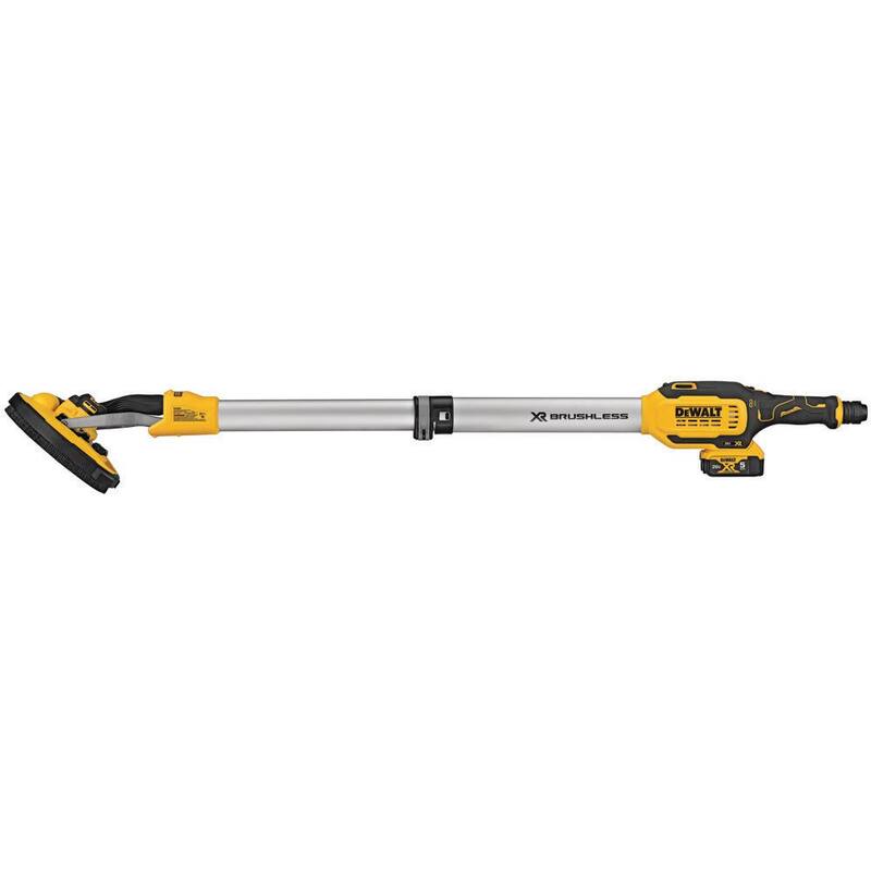 Lijadora de paneles de yeso inalámbrica DEWALT 20V MAX de 9 pulgadas con (2) baterías de 20V 5.0Ah y cargador - DCE800P2