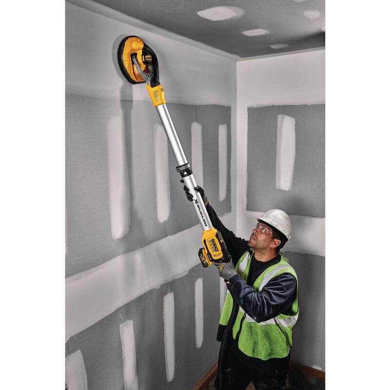 Lijadora de paneles de yeso inalámbrica DEWALT 20V MAX de 9 pulgadas con (2) baterías de 20V 5.0Ah y cargador - DCE800P2
