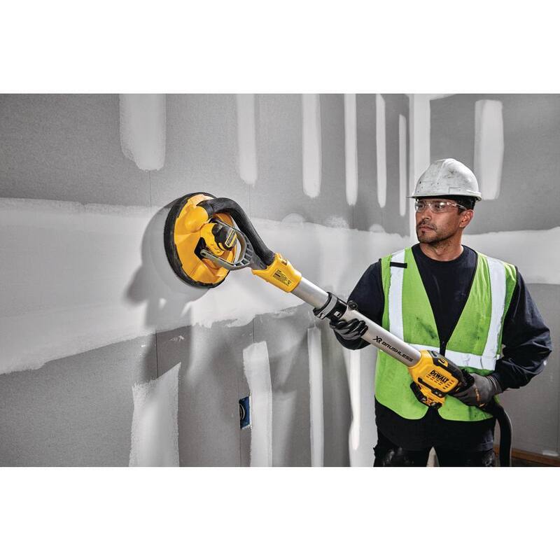 Lijadora de paneles de yeso inalámbrica DEWALT 20V MAX de 9 pulgadas con (2) baterías de 20V 5.0Ah y cargador - DCE800P2