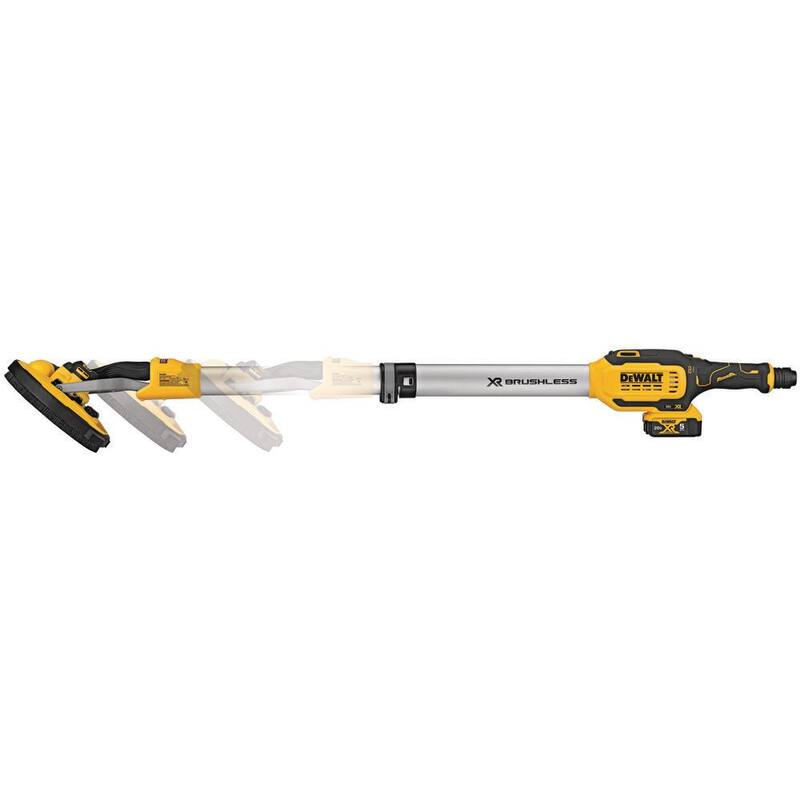 Lijadora de paneles de yeso inalámbrica DEWALT 20V MAX de 9 pulgadas con (2) baterías de 20V 5.0Ah y cargador - DCE800P2