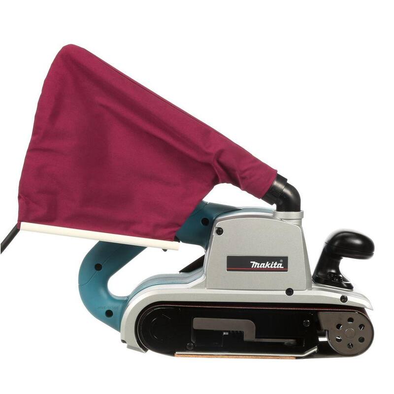 Lijadora de banda con cable Makita de 11 amperes, 4 pulg. x 24 pulg. con cinturón abrasivo, cinturón 80G y bolsa de polvo - 9403