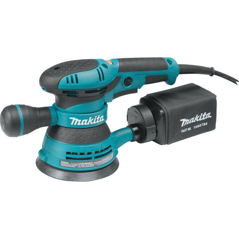 Lijadora Orbital Aleatoria con Velocidad Variable de 5 in, con Bolsa para Polvo de 3 Amp de Makita - BO5041
