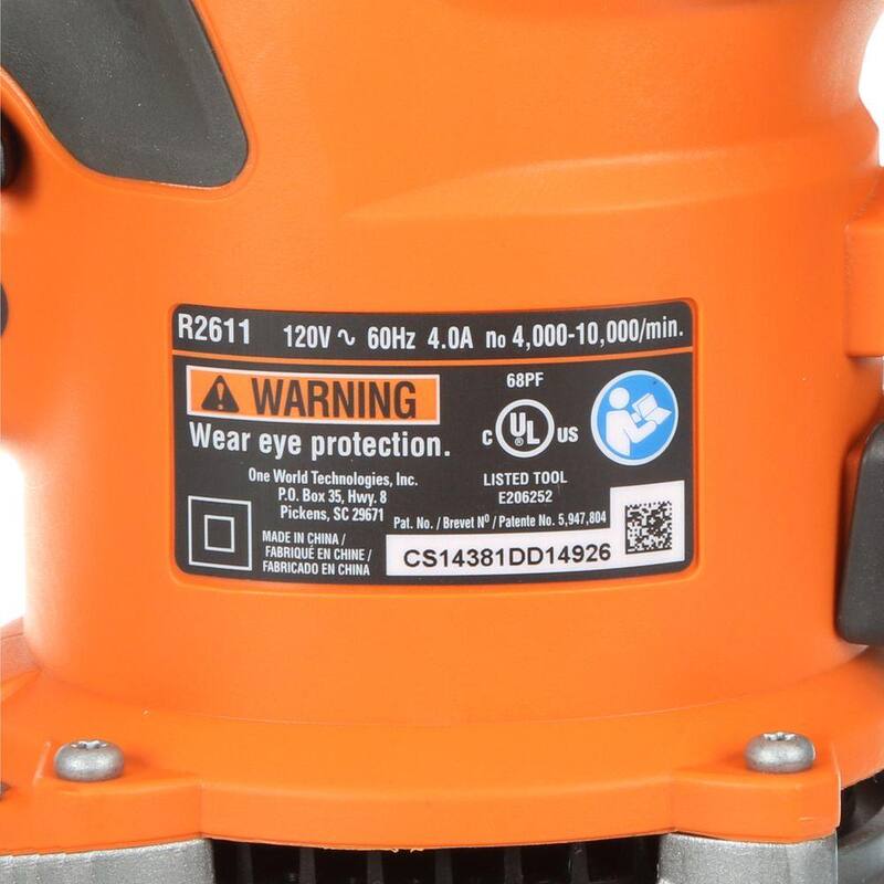 Lijadora Orbital Aleatoria de Doble Velocidad de 6 pulgadas con Tecnología AIRGUARD - R26111 de 4 Amperios con Cable de RIDGID