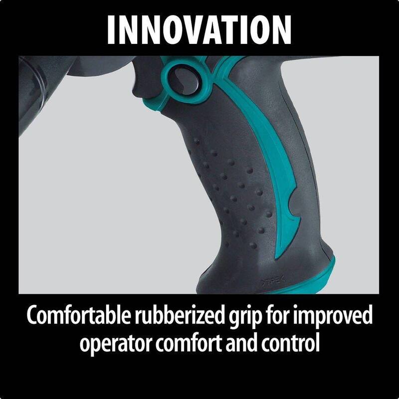 Lijadora de disco compacta y ligera con cable de 4.2 amperios y 5 pulgadas de Makita, con disco, almohadilla y mango lateral - GV5010.