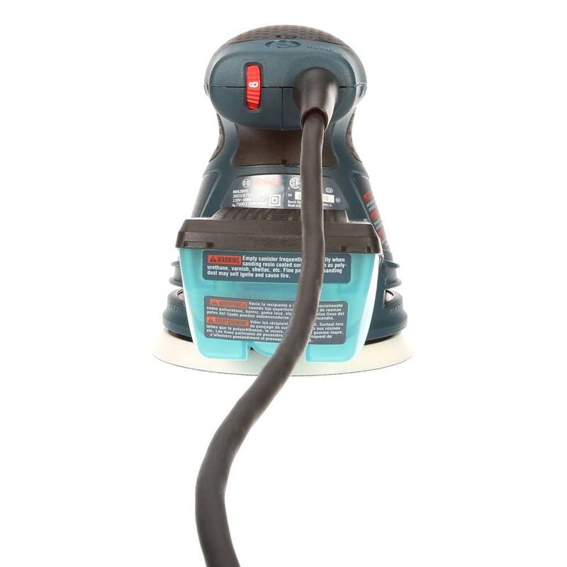 Pulidora/lijadora orbital aleatoria con velocidad variable de 2.5 amperios y 5 pulgadas con cable, kit de pulido con bolsa de transporte - ROS20VSC