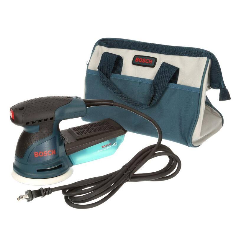 Pulidora/lijadora orbital aleatoria con velocidad variable de 2.5 amperios y 5 pulgadas con cable, kit de pulido con bolsa de transporte - ROS20VSC