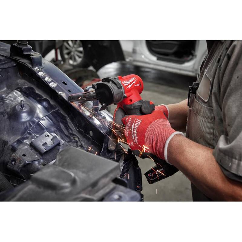 Milwaukee M12 FUEL 12V Lithium-Ion Inalámbrico sin escobillas 1/2 in x 18 in Bandfile con M12 Paquete de Batería de Alto Rendimiento CP 2.5 Ah - 2482-20-48-11-2425