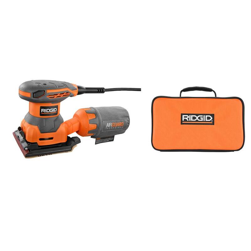 Lijadora eléctrica de 1/4 de hoja con tecnología AIRGUARD de 2.4 amperios RIDGID - R25011