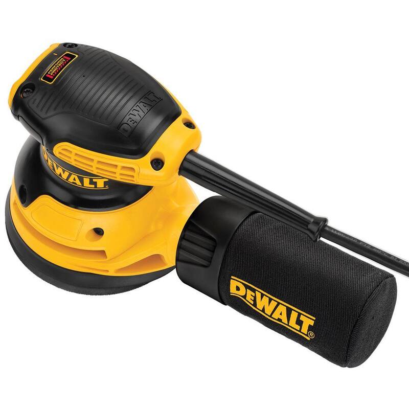 Lijadora orbital aleatoria con gancho y bucle de 5 pulgadas y cable de 3 amperios de DEWALT - DWE6421K