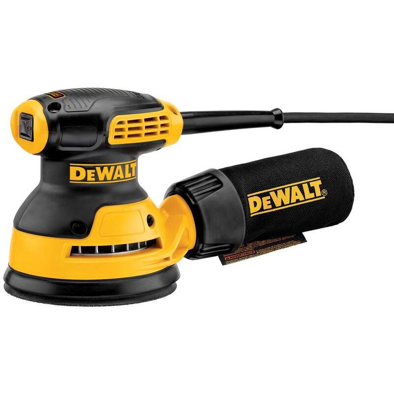 Lijadora orbital aleatoria con gancho y bucle de 5 pulgadas y cable de 3 amperios de DEWALT - DWE6421K
