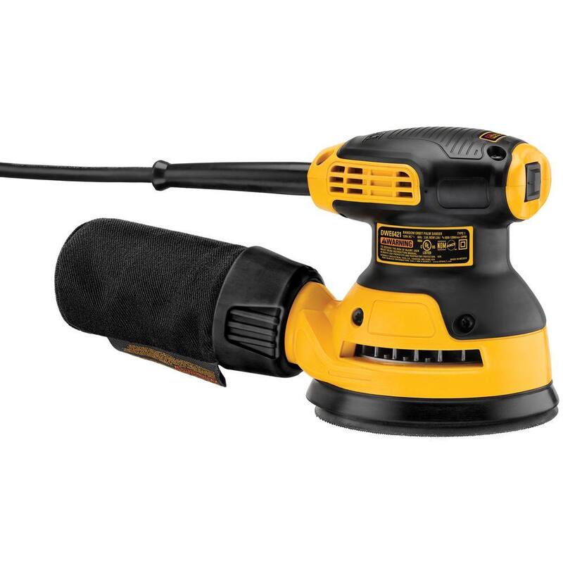 Lijadora orbital aleatoria con gancho y bucle de 5 pulgadas y cable de 3 amperios de DEWALT - DWE6421K