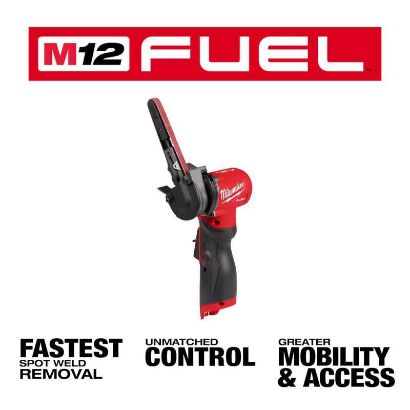Milwaukee M12 FUEL 12V Lithium-Ion Brushless Cordless 3/8 in. x 13 in. Bandfile (Herramienta solamente) - 2483-20