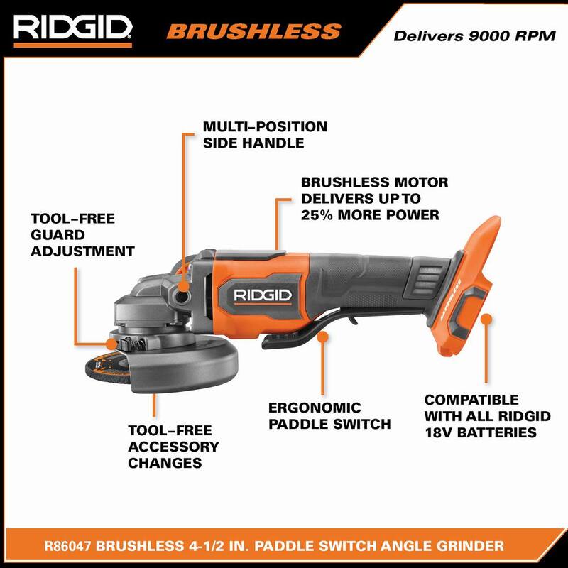 Kit de arranque RIDGID 18V MAX Output con (2) Baterías de 4.0 Ah MAX Output y cargador con lijadora subcompacta de perfil bajo de 18V GRATIS - AC8609340SB-R870651B