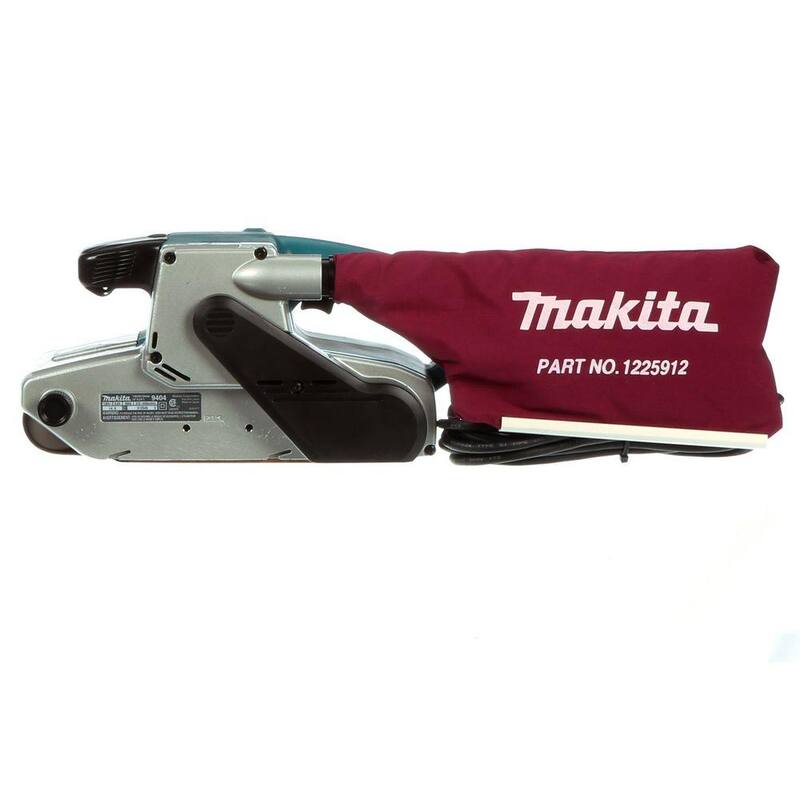Lijadora de banda con velocidad variable con bolsa de polvo - 9404, 8.8 Amp, 4 pulg. x 24 pulg. de Makita