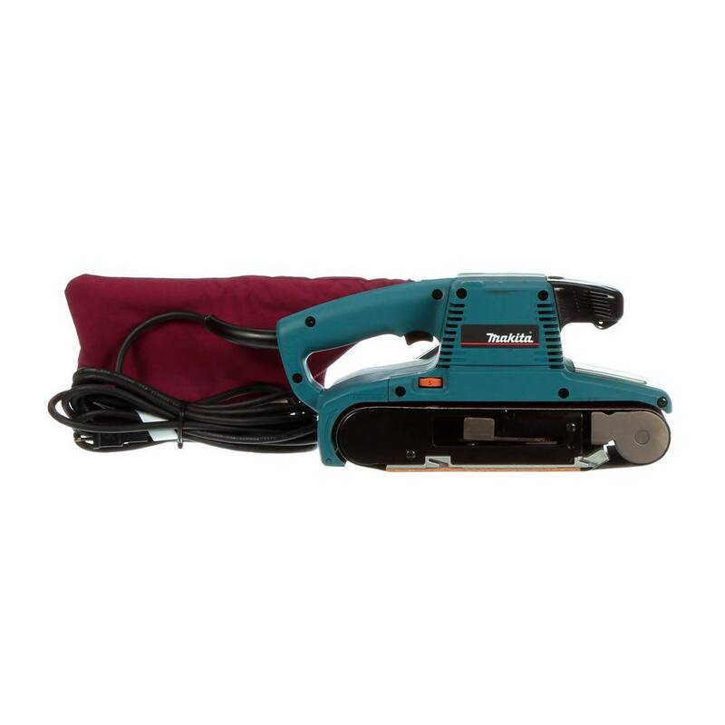 Lijadora de banda con velocidad variable con bolsa de polvo - 9404, 8.8 Amp, 4 pulg. x 24 pulg. de Makita