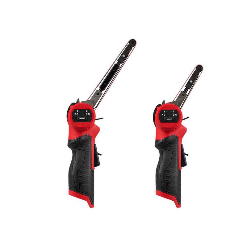 Milwaukee M12 FUEL 12V litio-ion inalámbrico sin escobillas 1/2 pulgadas x 18 pulgadas Bandfile y 3/8 pulgadas x 13 pulgadas Bandfile - 2482-20-2483-20