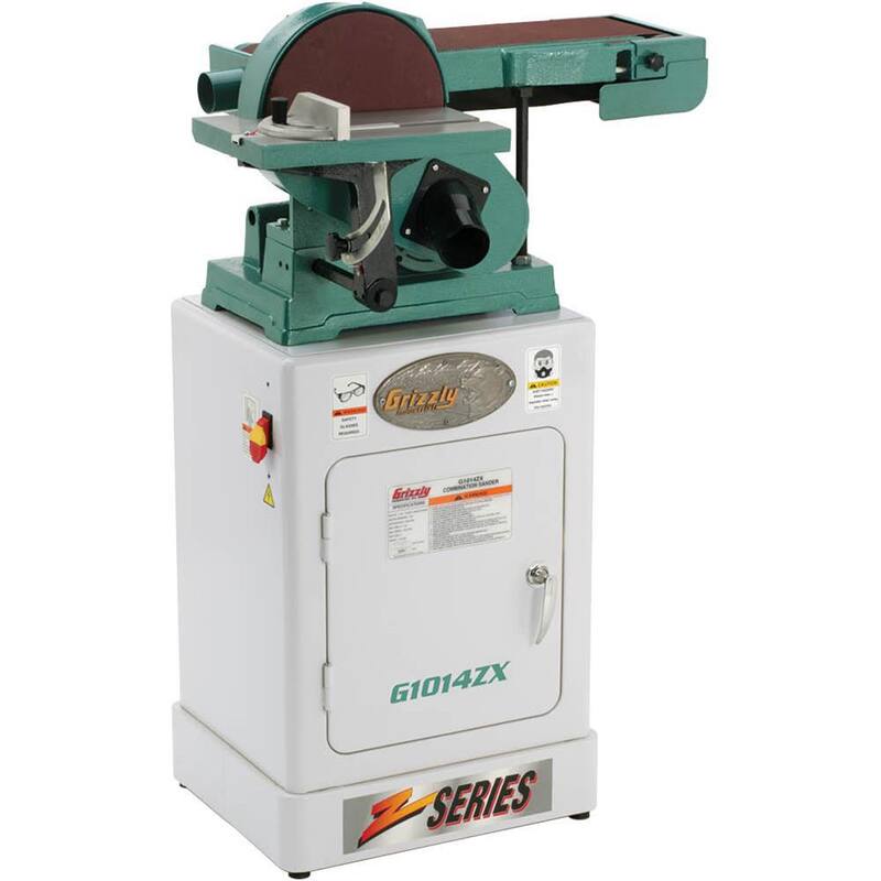 Lijadora combinada de banda de 6 pulgadas / disco de 9 pulgadas de Grizzly Industrial - G1014ZX