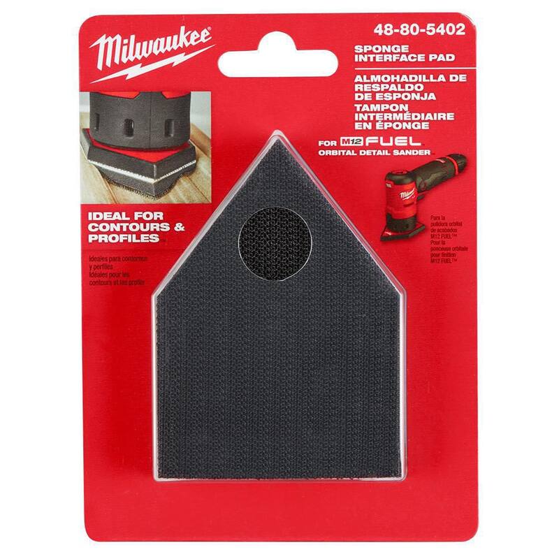 Lijadora orbital inalámbrica Milwaukee M12 12 voltios con batería de iones de litio FUEL - Solo herramienta con hojas de lija surtidas, almohadilla de lijado y almohadilla de esponja - 2531-20-48-80-5406-49-36-2531-48-80-5402