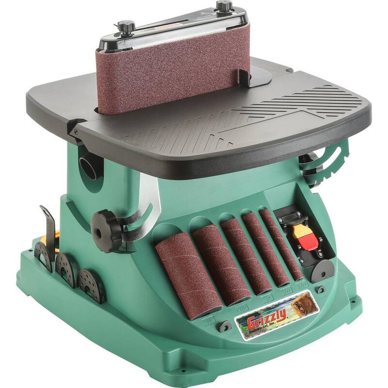 Lijadora de banda oscilante y husillo de borde - T27417 de Grizzly Industrial