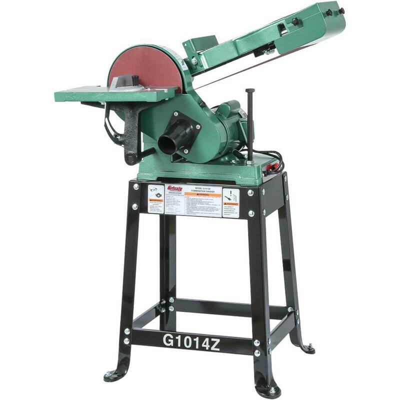 Lijadora de banda y disco combinada de la serie Z de 6 pulgadas x 48 pulgadas/9 pulgadas - G1014Z de Grizzly Industrial