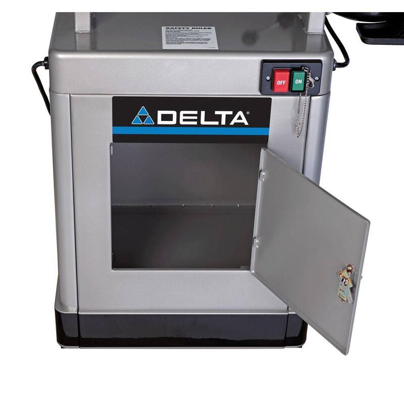 Lijadora de borde oscilante de 6 pulgadas x 89 pulgadas de doble voltaje de 1.5 HP de Delta - 31-482