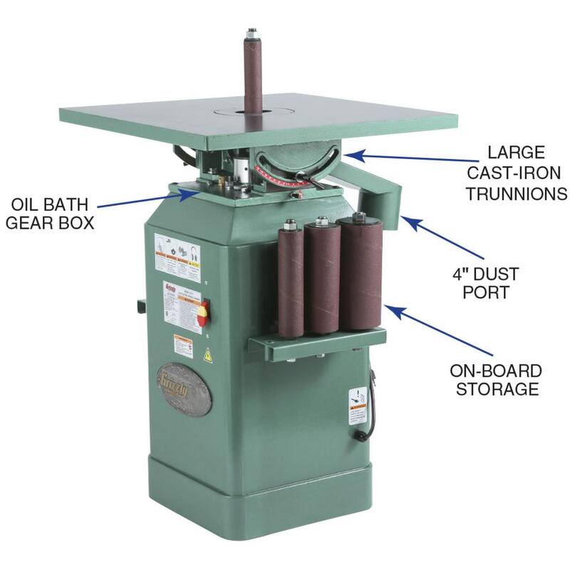 Lijadora de husillo oscilante de 1 HP de Grizzly Industrial - G1071