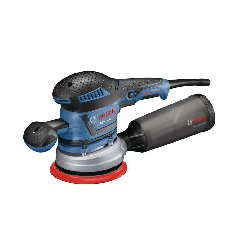 Lijadora/pulidora orbital aleatoria de 6 pulgadas con múltiples orificios y cable - GEX34-6N de Bosch