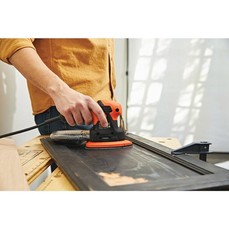 Lijadora de ratón con cable de 1.2 amperios y 5.25 pulgadas - BDEMS200C de BLACK+DECKER