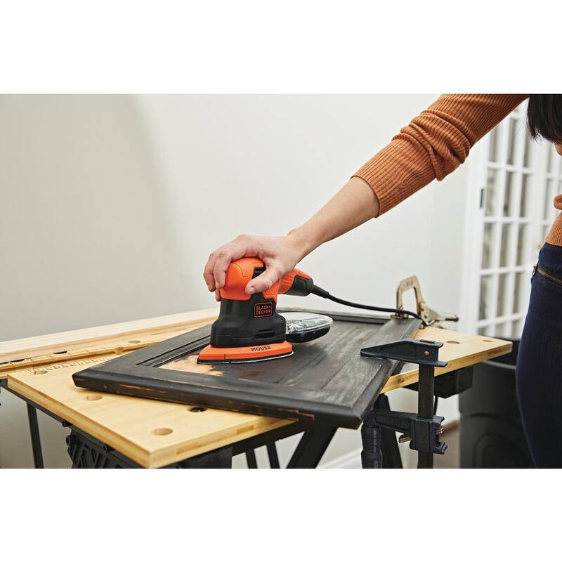 Lijadora de ratón con cable de 1.2 amperios y 5.25 pulgadas - BDEMS200C de BLACK+DECKER