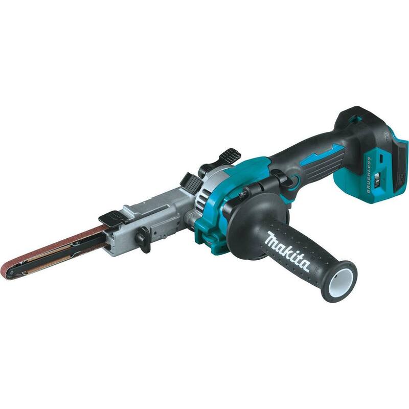 Makita 18V LXT Lithium-Ion Brushless Inalámbrico Lijadora Portátil de Banda Detalle 3/8 x 21 pulgadas (Herramienta Solamente) - XSB01Z
