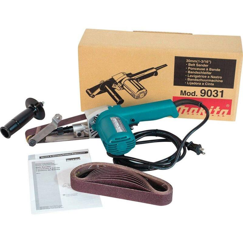 Lijadora de banda con cable Makita de 5 amperios y 1-3/16 pulgadas x 21 pulgadas - 9031