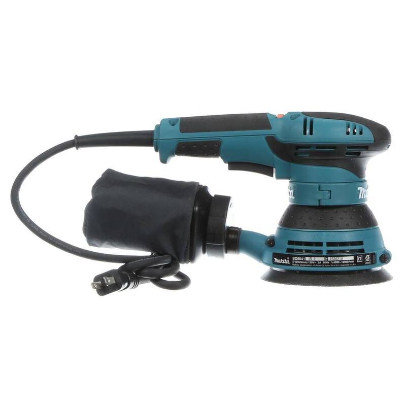 Lijadora Orbital Aleatoria de 5 pulgadas y 3 amperes Makita con Velocidad Variable (Estuche para Herramientas) - BO5041K