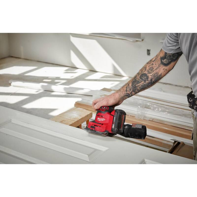 Lijadora de lámina inalámbrica de 1/4 de pulgada Milwaukee M18 de 18 voltios con batería de 5.0 Ah y cargador - 2649-20-48-59-1850