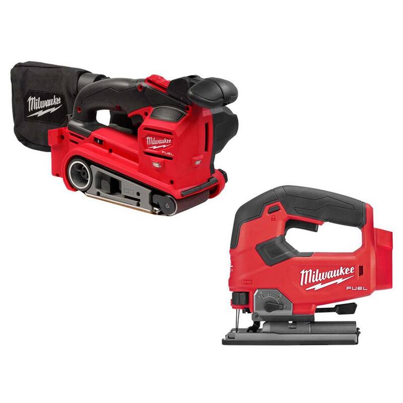 Lijadora de banda inalámbrica Milwaukee M18 FUEL de 18 voltios de iones de litio con sierra de calar M18 FUEL - 2832-20-2737-20