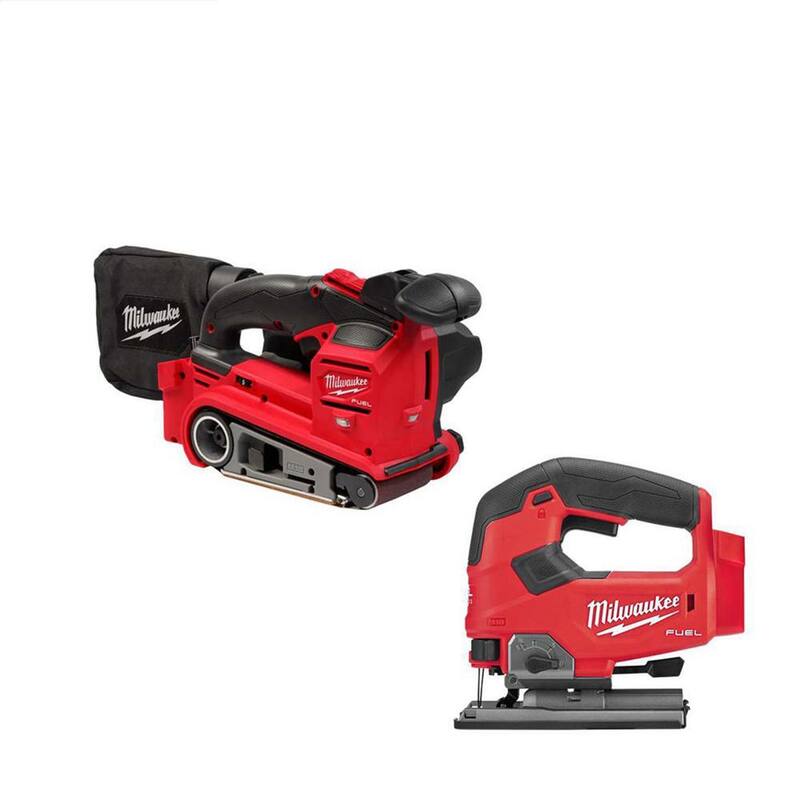 Lijadora de banda inalámbrica Milwaukee M18 FUEL de 18 voltios de iones de litio con sierra de calar M18 FUEL - 2832-20-2737-20