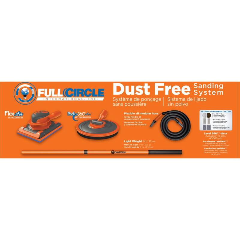 Sistema de lijado sin polvo Full Circle sin marca - FCI DUSTFREE