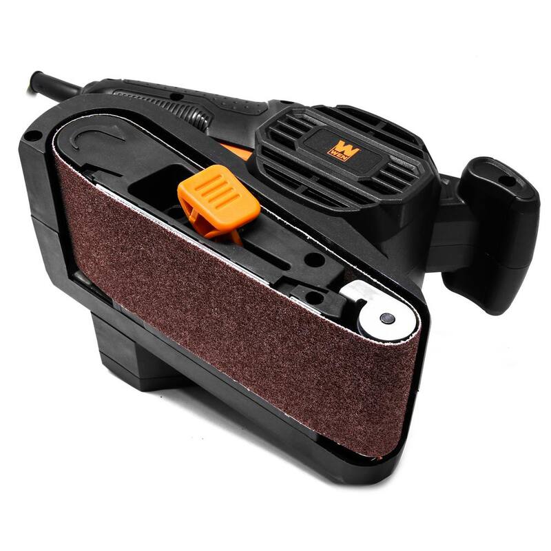 Lijadora de banda portátil con cable de 6.3 amperes y velocidad variable de 3 pulgadas x 18 pulgadas - HB632V