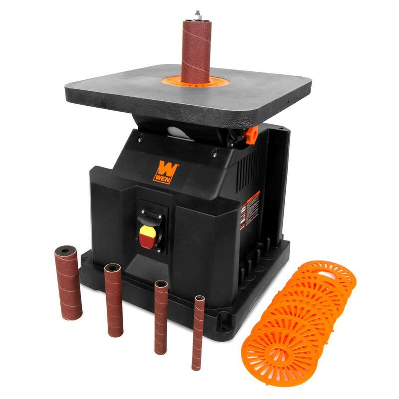 Lijadora de husillo oscilante de 3.5 amperios de WEN con mesa de bisel extra grande - AT6535