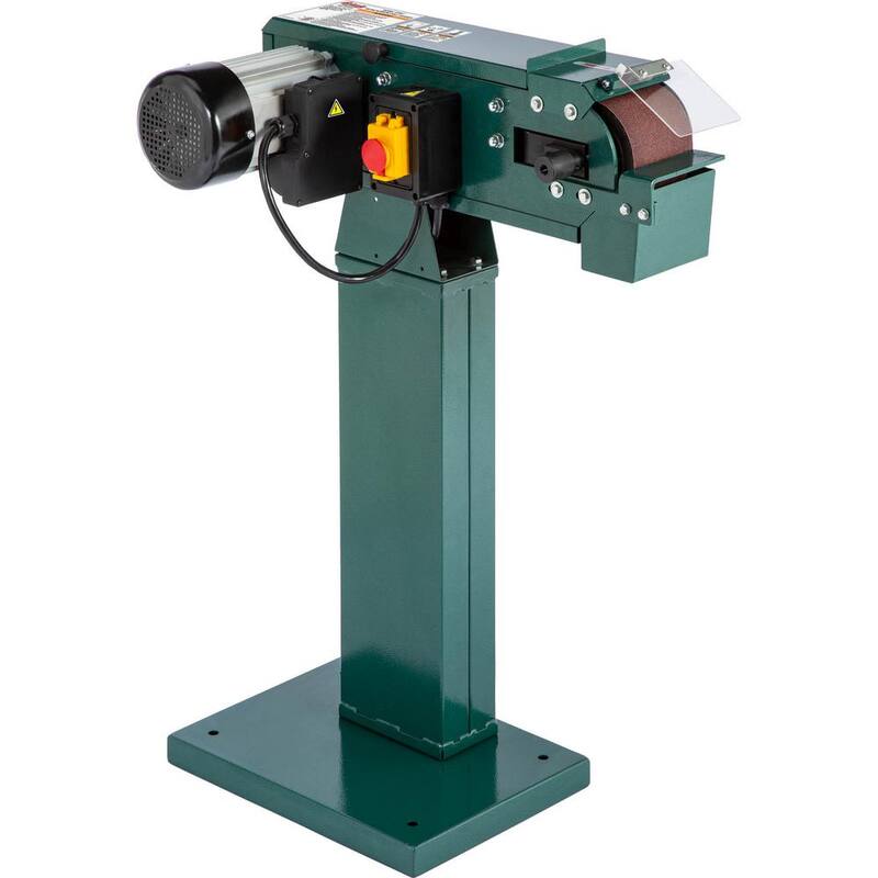 Rectificadora / Lijadora de Banda Metálica de 2 Ruedas de 4 pulgadas x 48 pulgadas - G0897 de Grizzly Industrial