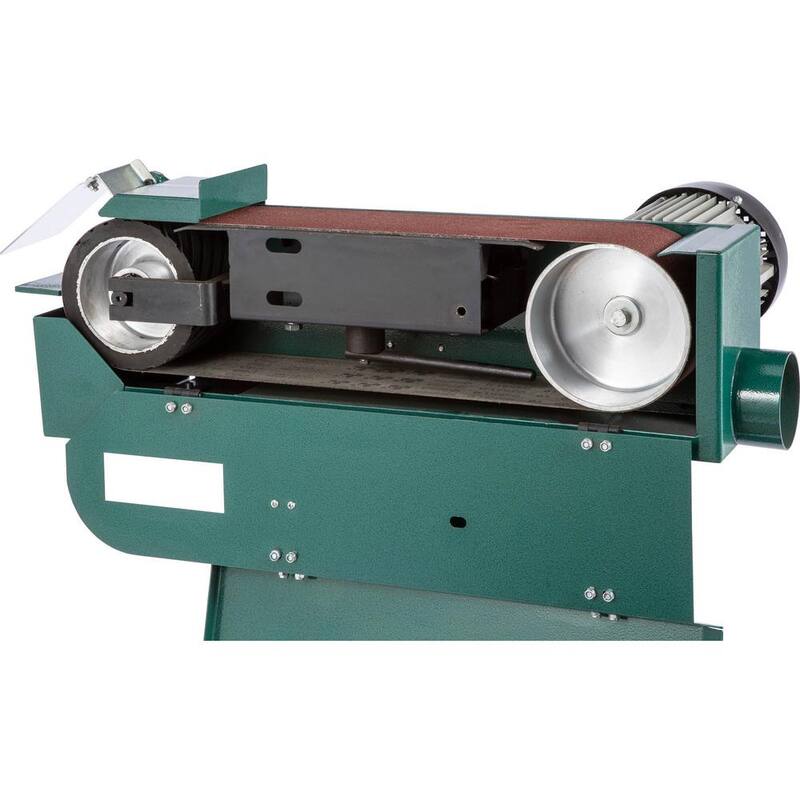 Rectificadora / Lijadora de Banda Metálica de 2 Ruedas de 4 pulgadas x 48 pulgadas - G0897 de Grizzly Industrial