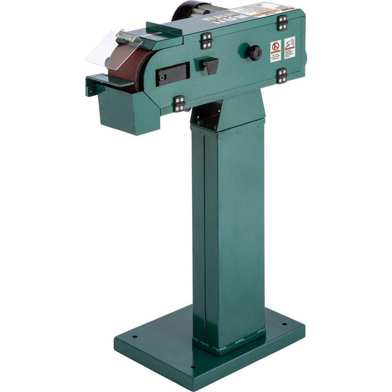 Rectificadora / Lijadora de Banda Metálica de 2 Ruedas de 4 pulgadas x 48 pulgadas - G0897 de Grizzly Industrial