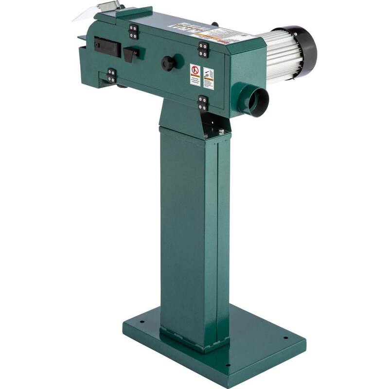 Rectificadora / Lijadora de Banda Metálica de 2 Ruedas de 4 pulgadas x 48 pulgadas - G0897 de Grizzly Industrial