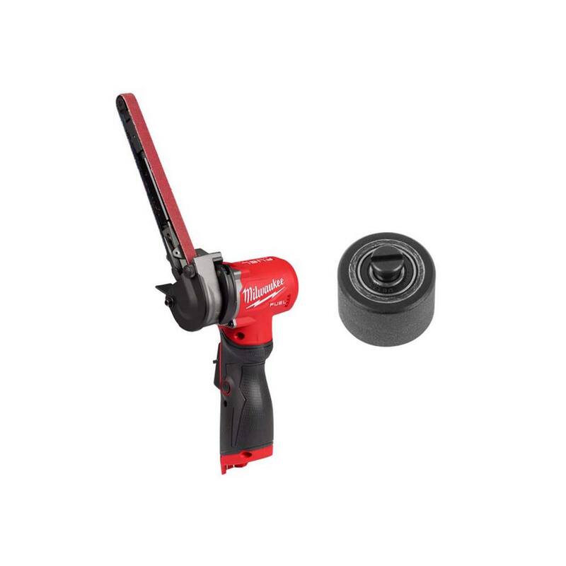Milwaukee M12 FUEL 12-Volt Lithium-Ion Inalámbrico 1/2 pulg. x 18 pulg. Bandfile con Reemplazo de Rueda de Contacto de Bandfile de 1/2 pulg. - 2482-20-49-16-2482