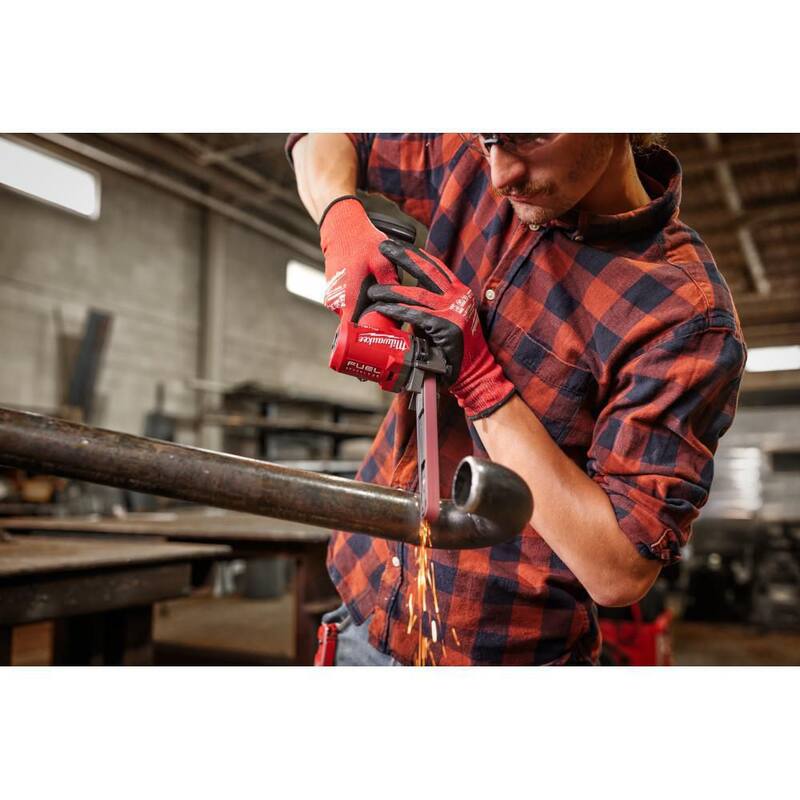 Milwaukee M12 FUEL 12-Volt Lithium-Ion Inalámbrico 1/2 pulg. x 18 pulg. Bandfile con Reemplazo de Rueda de Contacto de Bandfile de 1/2 pulg. - 2482-20-49-16-2482